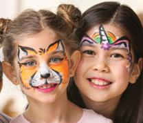 Face Painting and Balloon Twisting with Party Colors
